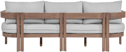 Newport - Water Resistant Fabric 86.75" Upholstered Outdoor Patio Sofa