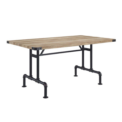 Edina - Dining Table - Oak & Sandy Black
