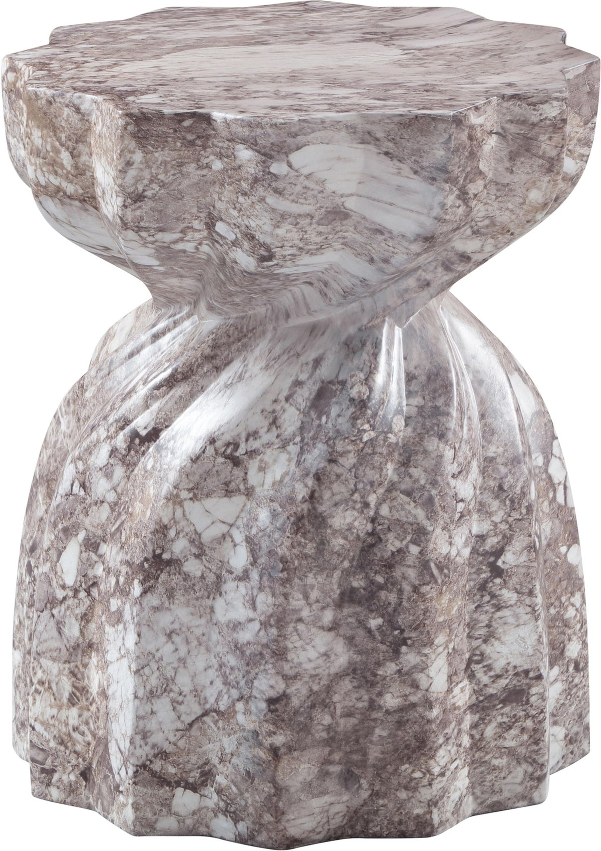 Caserta - Marble Finish Concrete End Table