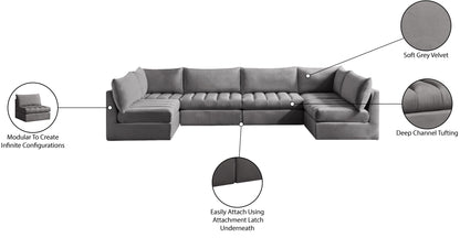 Jacob - Modular U-Shaped Sectional 6 Piece