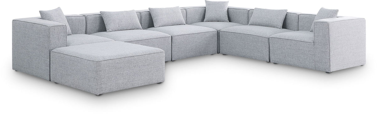 Cube - Linen 7 Piece Modular Sectional