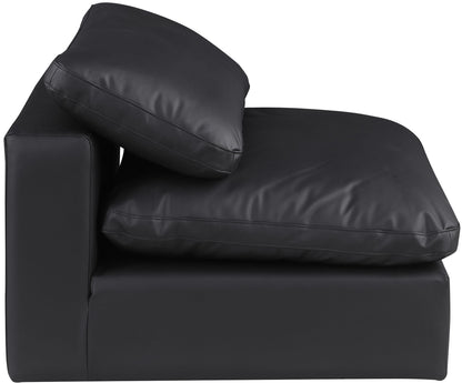 Comfy - Faux Leather Armless Chair