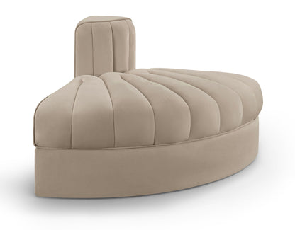 Rummi - Velvet Performance Fabric Upholstered Modular Chair