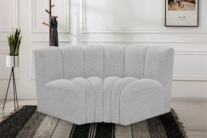 Arc - Boucle Fabric 2 Piece Modular Sofa