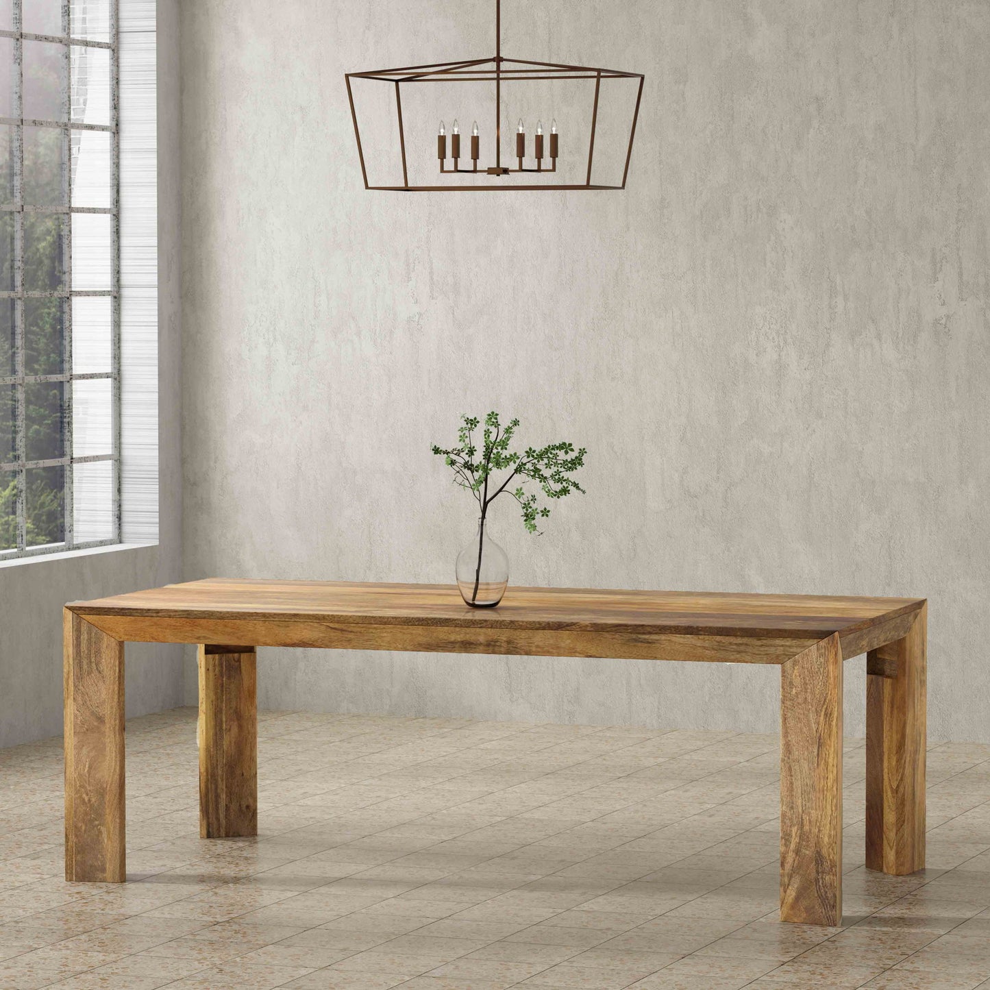 Crossings - Downtown Rectangular Dining Table With 4 Upholstered Chairs - Amber