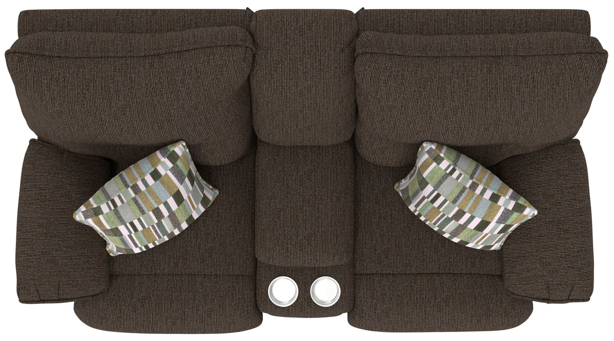 Lenny - Power Lay Flat Reclining Console Loveseat