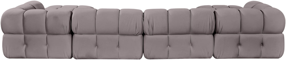 Orin - Velvet 6 Piece Modular Double Chaise Sectional