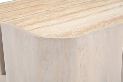 Calabria - Marble And Oak Wood Table