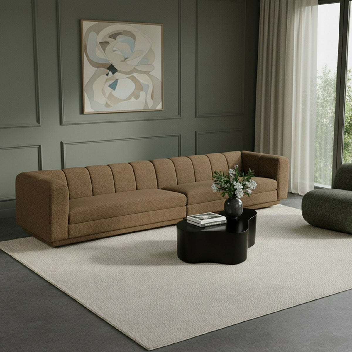 Modari - Sectional - Brown