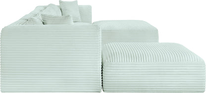Shaggy - 6 Piece Modular Sectional With 2 Ottomans