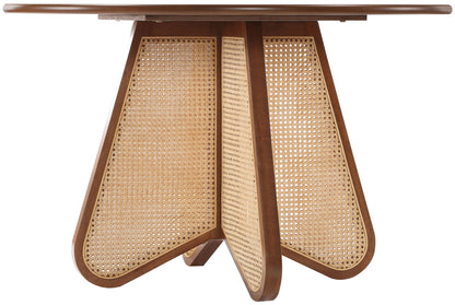 Butterfly - Solid Wood And Natural Cane Table