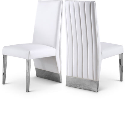 Porsha - Dining Chair (Set of 2) - Chrome Base