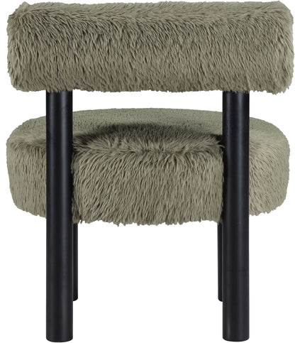 Ambre - Vegan Shearling Fabric Upholstered Accent Chair