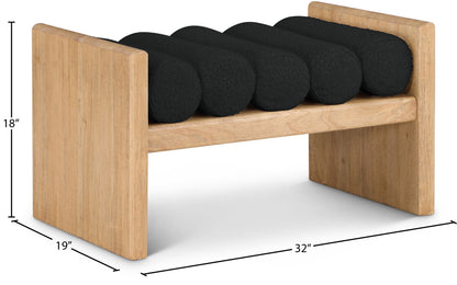 Waverly - Bench With Natural Frame
