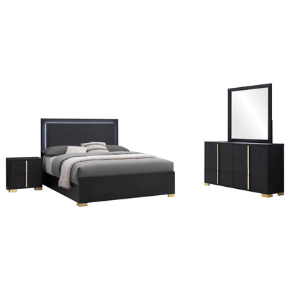 Marceline 4-piece Full Bedroom Set Black
