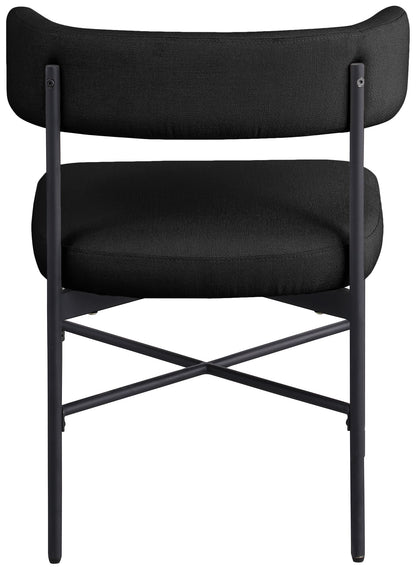 Rivage - Durable Dining Chair With Black Frame (Set of 2)