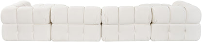 Orin - Velvet 6 Piece Modular Double Chaise Sectional