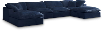Cozy - 6 Piece Modular Double Chaise Sectional