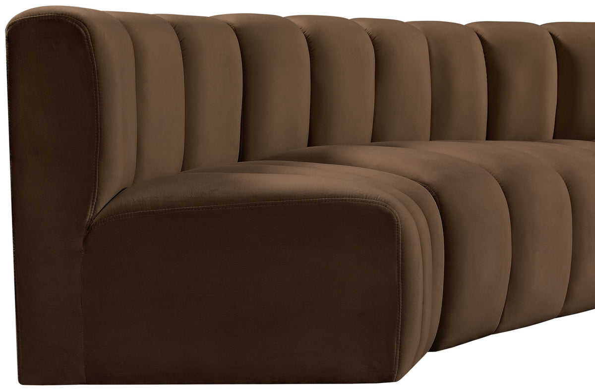 Arc - Velvet Modular U-Shaped Sectional
