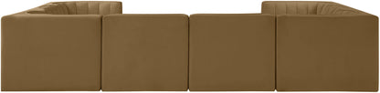 Rummi - Velvet Performance Fabric Upholstered Modular Sectional