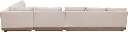 Solace - Olefin 5 Piece Outdoor Patio Modular Sectional