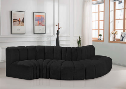 Arc - Boucle Fabric 5 Piece Modular Sofa