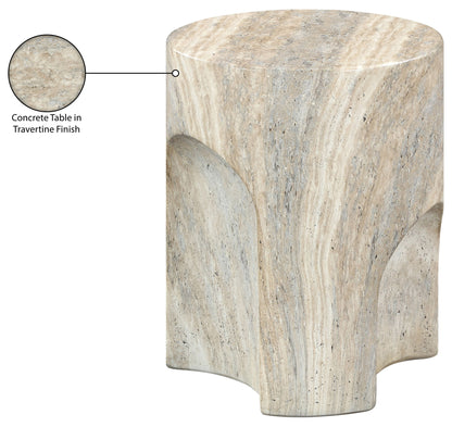 Olira - Concrete And Fiberglass Indoor / Outdoor End Table