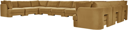 Hammond - Velvet Performance Fabric Upholstered 10 Piece Sectional