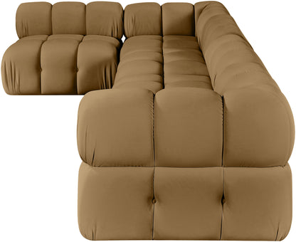Orin - Velvet 5 Piece Modular Sectional