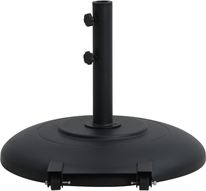 Fiji - Aluminum Patio Umbrella With Round Black Base
