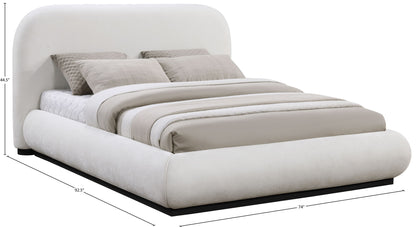 Vaughn - Chenille Bed With Black Base