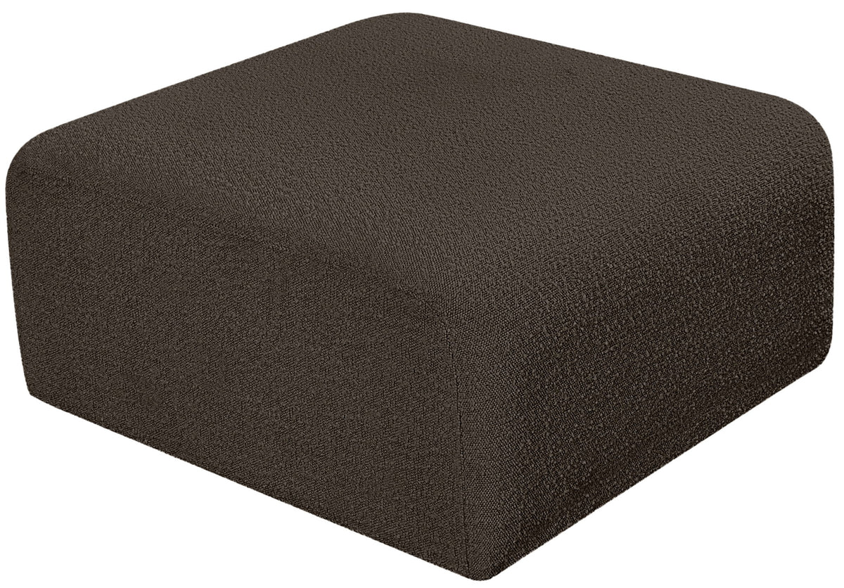 Arc - Boucle Fabric Ottoman