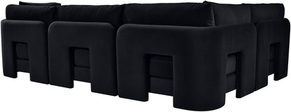 Hammond - Velvet Performance Fabric Upholstered 4 Piece Sectional