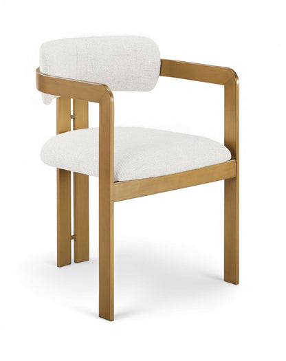 Aurum - Linen Textured Fabric Upholstered Dining Chair (Set of 2)