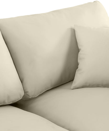 Comfy - Faux Leather Armless Chair