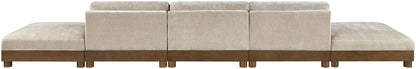 Turin - Chenille Fabric Upholstered Modular Sectional - Taupe
