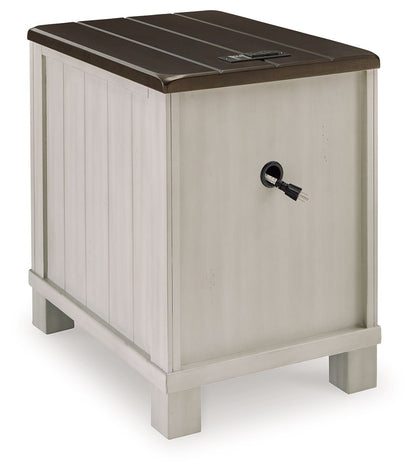 Darborn - Chair Side End Table - Gray / Brown