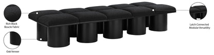 Pavilion - 10 Piece Modular Bench With Black Base