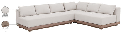 Solace - Olefin Performance Fabric 3 Piece Outdoor Patio Modular Sectional (Sofa, Loveseat & Corner Chair)
