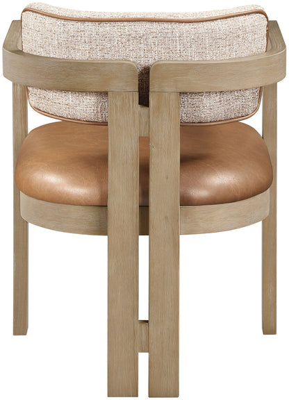 Ravina - Upholstered Dining Chair With Stained Natural Base (Set of 2)