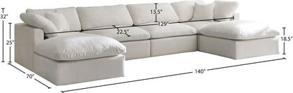 Plush - 6 Piece Modular Sectional