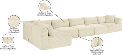 Shaggy - 6 Piece Modular Sectional