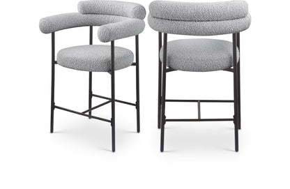 Blake - Counter Stool With Black Base (Set of 2)