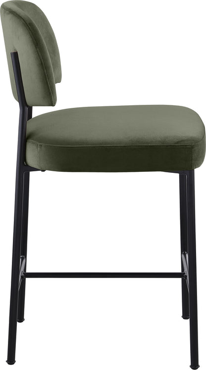 Zarelle - Performance Fabric Upholstered Counter Stool (Set of 2)