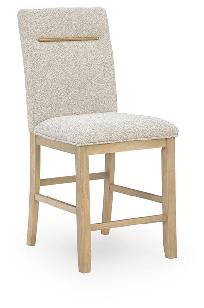Lasinger - 5 Pc. - Counter Height Dining Table And 4 Barstools - Light Brown