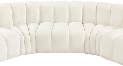 Arc - Velvet 5 Piece U-Shaped Modular Sofa
