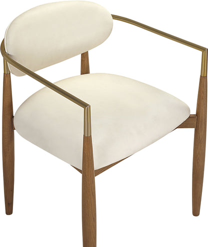 Riccio - Dining Arm Chair (Set of 2) - Walnut Frame
