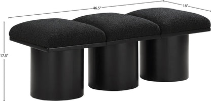 Pavilion - 3 Piece Modular Bench With Black Base