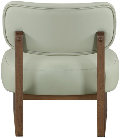 Vetra - Vegan Leather Upholstered Accent Chair With Brown Base