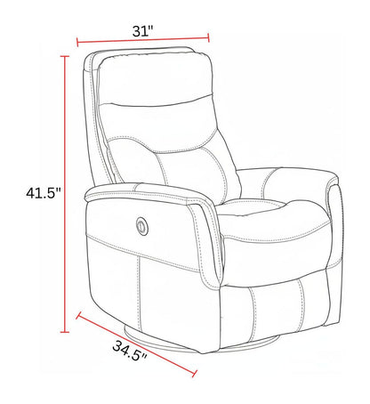 Gemini - Power Swivel Glider Recliner